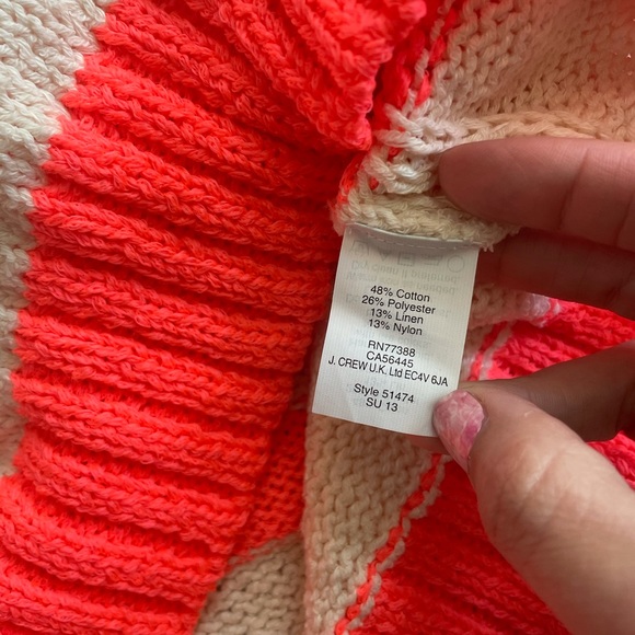 J. Crew Orange Twisted Stitch Sweater Size Small - Picture 9 of 12